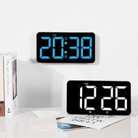 Garvee Orologio Digitale da Parete 10,5" LED con Telecomando, Display Multifunzionale, Timer, Plastica, Luminosità Regolabile, Bianco, per Cucina e Ufficio