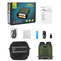 Binocolo per visione notturna Garvee 2.5K 40MP Digital IR 8X Zoom impermeabile portatile per caccia birdwatching campeggio