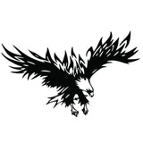 Adesivo per auto Garvee Flying Wings Eagle in vinile 50x30 cm per SUV e fuoristrada, nero