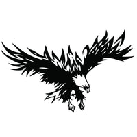 Adesivo per auto Garvee Flying Wings Eagle in vinile 50x30 cm per SUV e fuoristrada, nero