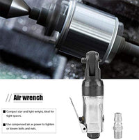 Garvee Chiave a Cricchetto Pneumatica Compatta 1/4" & 3/8" - 250 U/min, 20 Nm - Lega Robusta - Design Leggero - Riparazioni Auto, Macchinari, Cantieristica, Blu