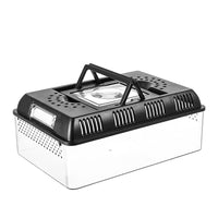 GARVEE Rettile Tank Rettile Feeding Box con funzione di ingrandimento luminosa per habitat Recinto ventilato Terrario di riproduzione per insetti Rettili Anfibi