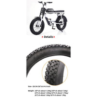 Pneumatico Garvee Fat Bike 20x4.0, antiforatura, allargabile, per bici da spiaggia, antiscivolo, pieghevole, set di ricambio