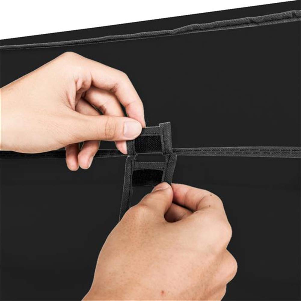 Armadio pieghevole Garvee con ripiani e asta appendiabiti per camera da letto e cabina armadio 150 x 45 x 175 cm nero