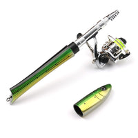 Garvee Set Canne Da Pesca Telescopiche E Mulinello Spinning Compatto Leggero Per Acqua Dolce E Salata Viaggi Outdoor