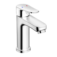 Miscelatore per rubinetto da bagno Garvee, altezza beccuccio 128 mm, finitura cromata, risparmio idrico per bagni moderni e servizi igienici per gli ospiti