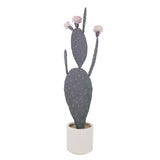 Garvee Pianta Artificiale di Cactus Alta UV Resistente in EVA con Vaso Verde per Decorazione Interni ed Esterni Realistica