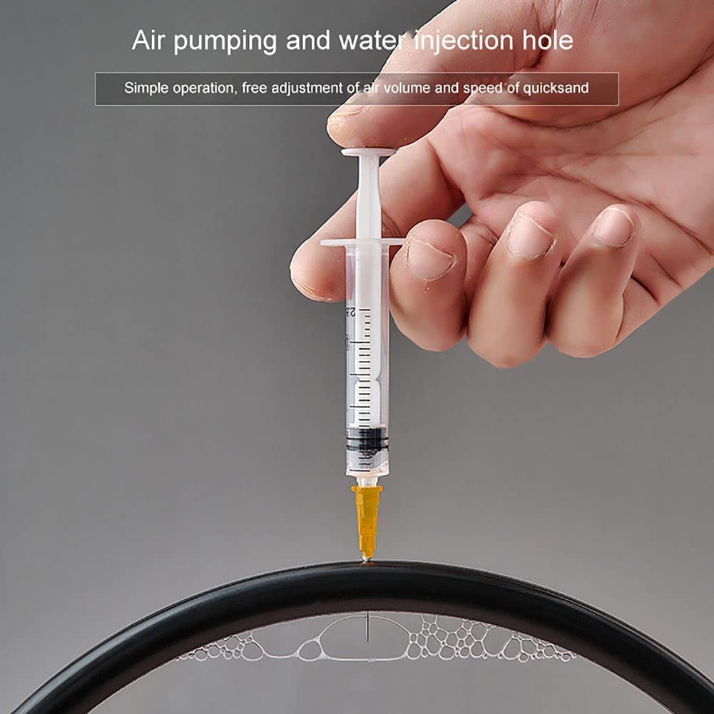 GARVEE Mobile Clessidra 3D Natura Paesaggio Arte 7 pollici Supporto in vetro viola per soggiorno e ufficio Decorazione