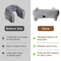 Garvee Cuscino Gonfiabile Da Lettura Ergonomico Gaming In PVC E Peluche, Pieghevole, Portatile, Casa E Outdoor, 80x60x37cm, Multicolore