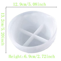 Garvee Epoxyhars Vormen Dienblad Onregelmatig Hars Siliconeen Vorm Kom Fruit Dienblad DIY Sieraden Houder Komvorm