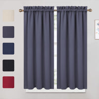 Tende oscuranti Garvee, 2 pezzi, per finestre, soggiorno, cucina, camera da letto, 26x45 pollici, grigio scuro
