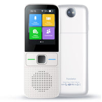 Garvee Traduttore istantaneo portatile 137 lingue Hotspot WiFi Offline 12 lingue Traduzione con telecamera bidirezionale Viaggi Shopping