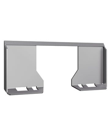 Piastra di montaggio per minipala Garvee da 5/16 pollici in acciaio universale Quick Tach per rimozione neve da trattore 46"x18,5" Protezione antiruggine