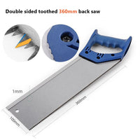 Scatola per tagli obliqui Garvee da 30,5 cm con sega posteriore da 35,6 cm per falegnami, carpentieri, intagliatori, angolo di 45 gradi e 90 gradi, nero