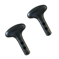 Impugnature per pagaia Garvee con impugnatura a T, confezione da 2, ergonomiche, in PVC, di ricambio, nere