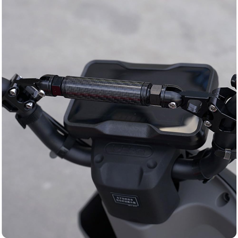 Garvee Balance Bar per moto, estensione manubrio regolabile in lega di alluminio da 22 mm, rossa, universale per fuoristrada e strada