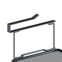 Mensola sottobanco regolabile Garvee con base antiscivolo, griglia metallica, clip a cuneo, organizer da cucina, bianco