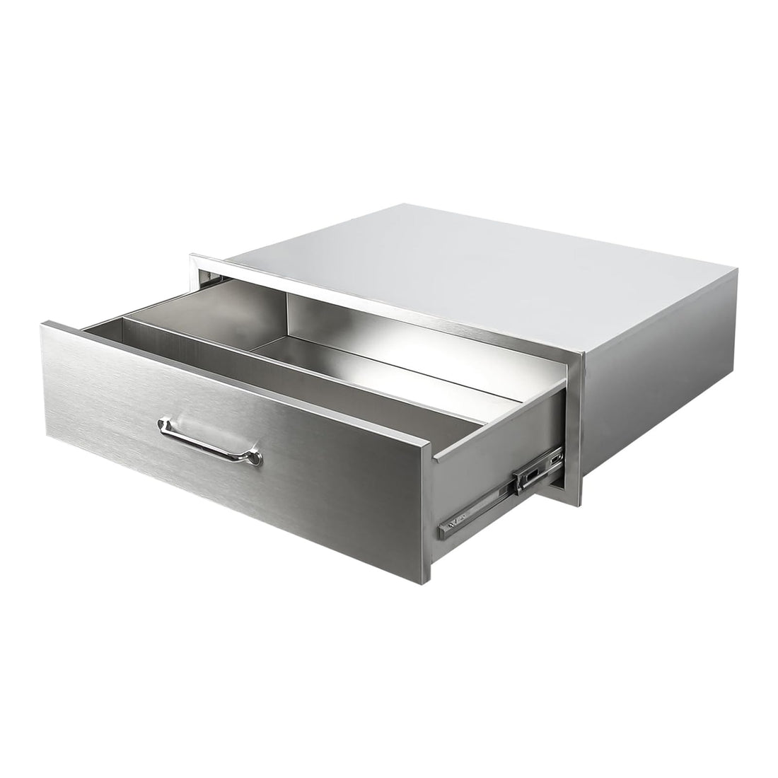 Cassetto per barbecue da esterno Garvee, 30"x23"x10", in acciaio inox, antiruggine, montaggio a filo, guide silenziose, resistente alle intemperie, per giardino e area barbecue