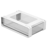 Organizzatore per cassetti sottopensile Garvee con funzione estraibile, plastica autoadesiva, per cucina e ufficio, salvaspazio, versatile - Come mostrato