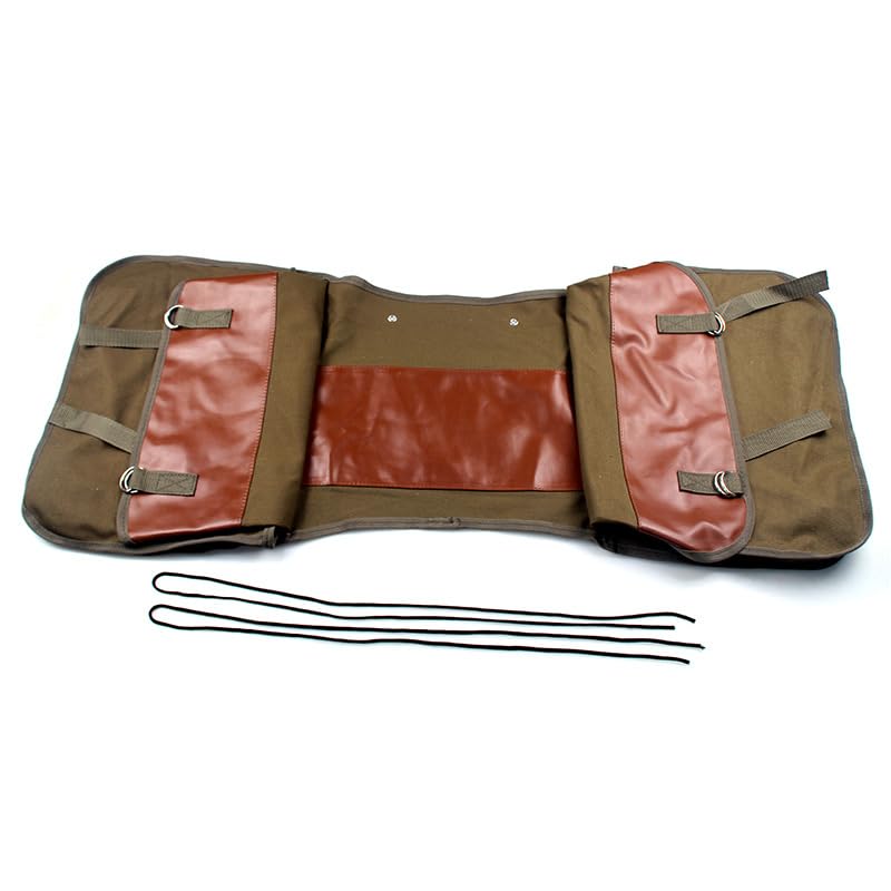 Garvee Satteltasche Motorrad Wasserdicht Canvas Große Kapazität Schnellverschluss Robust Universell Adventure Sportbikes