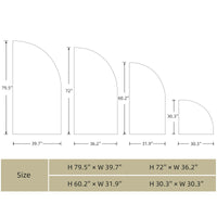 Garvee Copertura per arco nuziale 5 piedi Elastico in spandex con parte superiore a mezzaluna, riutilizzabile per decorazioni per matrimoni, compleanni e feste, bianco