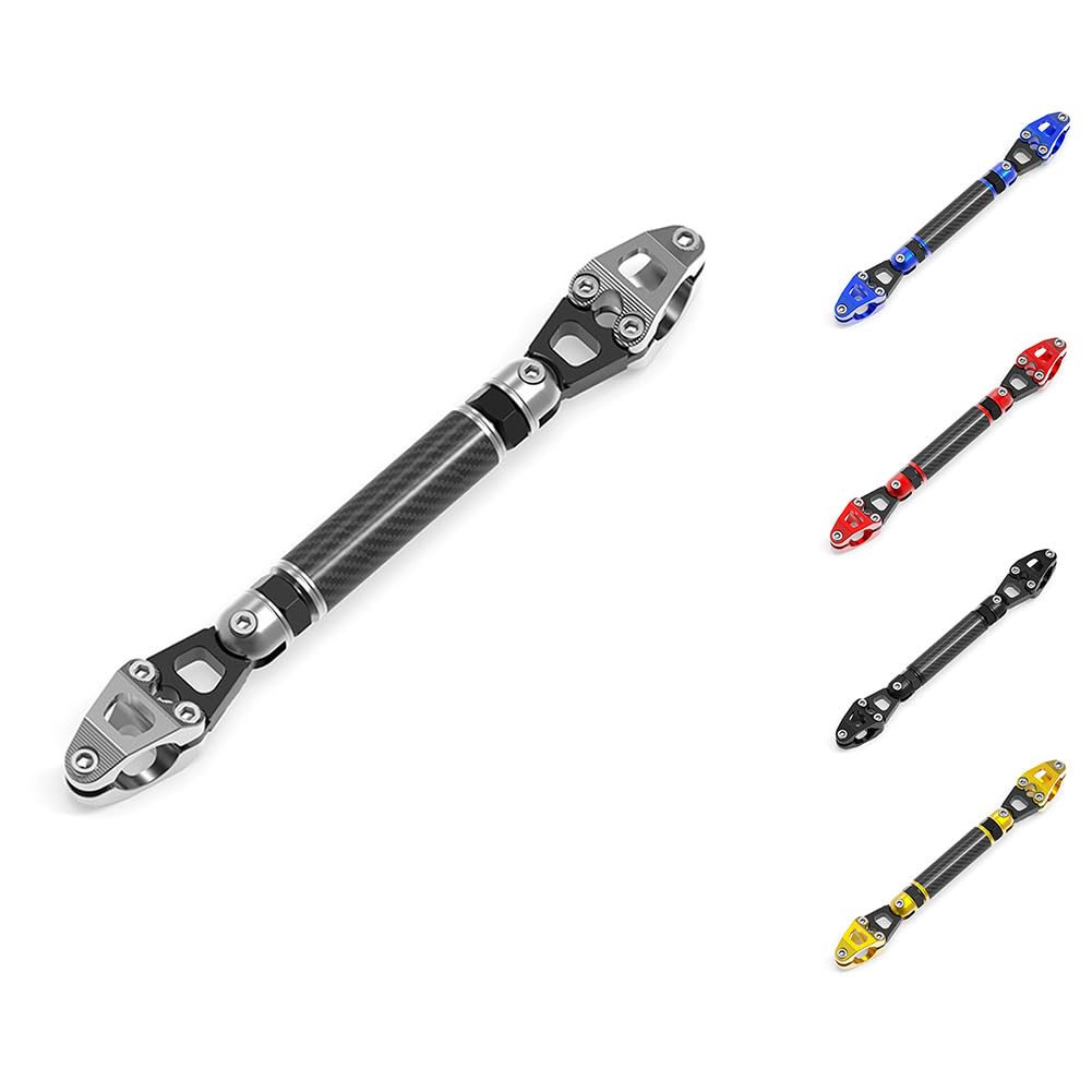 Garvee Motorrad Balance Bar 22mm Universale, Verstellbar, Aluminium & Carbonio, Rot, Für Sportliche Motorräder