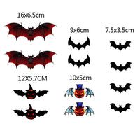 GARVEE 60 pezzi di adesivi murali in PVC con pipistrelli per decorazioni di Halloween, per camera da letto, esterno, veranda, finestra, aula, nero