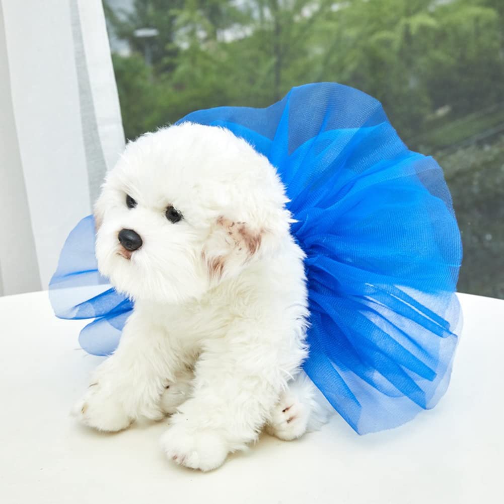 Garvee Gonna Tutu per Animali Fucsia Sottile in Mesh Morbido per Cani e Gatti, Festa e Quotidiano, Taglie Multiple