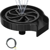 Garvee, lavabicchieri per lavelli da cucina, pulitore automatico per bicchieri con tubo da 80 cm, materiale ABS, per bicchieri da vino, boccali da birra, tazze da caffè