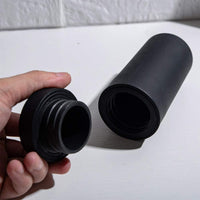 Dispenser di detersivo per piatti ricaricabile Garvee, bottiglia in silicone, facile da spremere, dispenser di sapone per le mani per cucina e bagno, nero