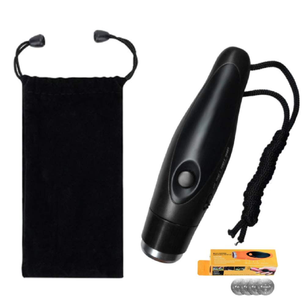 Fischietto elettronico Garvee con cordino, 3 toni, 125 dB, materiale ABS, ricaricabile, per sport ed emergenze