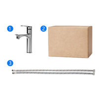 Rubinetto per lavabo Garvee, caldo/freddo, 11,8 cm, cromato