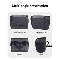 Garvee Borsa Manubrio Bicicletta 4.5L Impermeabile TPU Touch Multiuso per MTB Corsa Pieghevole, 20x12.5x18 cm, Nero