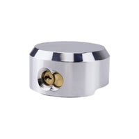 Lucchetti Garvee 6271 con grillo nascosto, lucchetto a disco da hockey per impieghi gravosi, M8 x 80 mm, acciaio cromato per magazzini e container