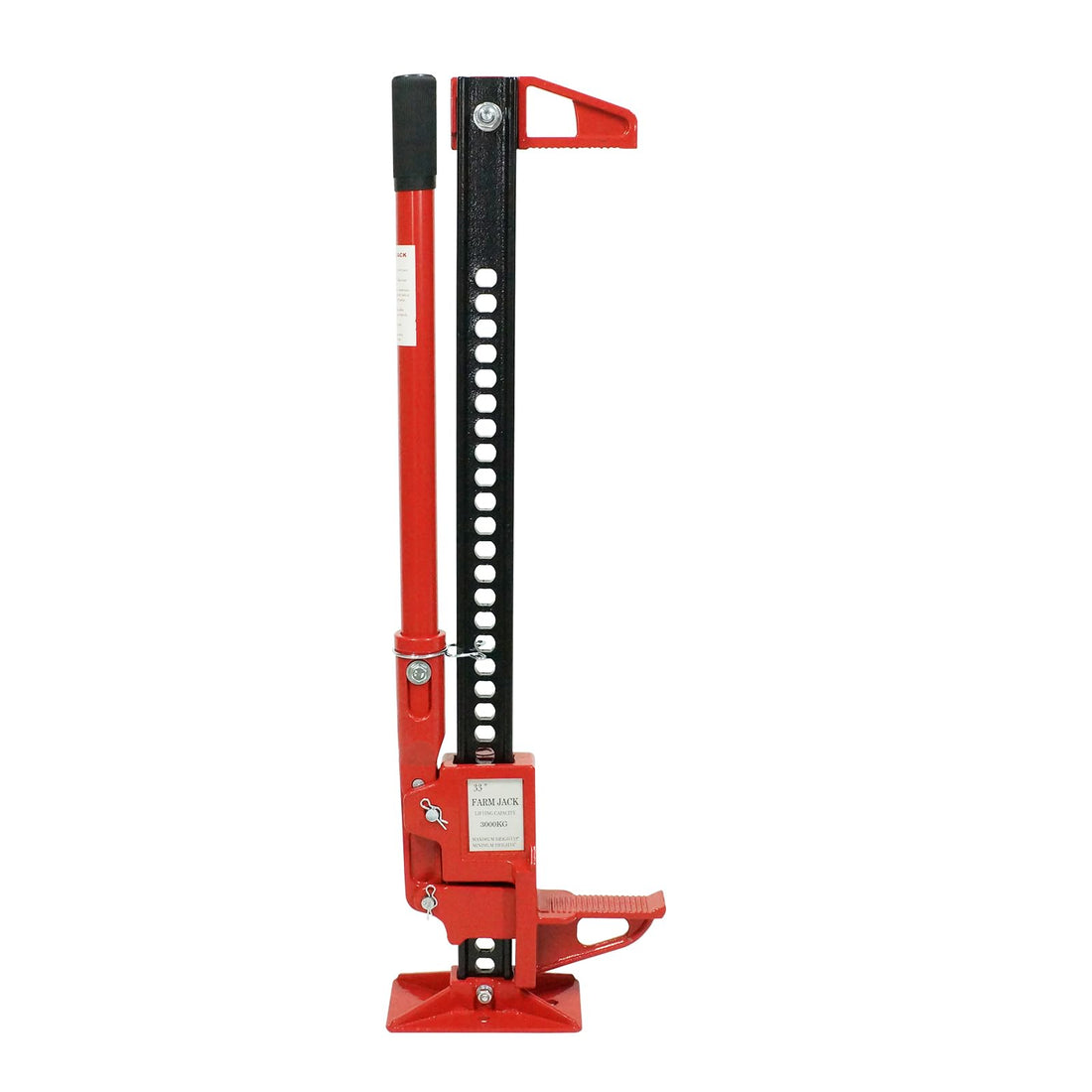 Cric agricolo Garvee High Lift da 33" e 3 tonnellate di capacità, in acciaio, compatto, per auto, camion, ATV, SUV, altezza regolabile da 6" a 27,5"