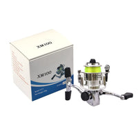 Garvee Carrete Giratorio Compacto De Pesca MN100 Metal 4.3:1 Relación De Engranajes Mango Reversible Antideslizante Para Carpa Lubina Trucha Agua Dulce Y Salada