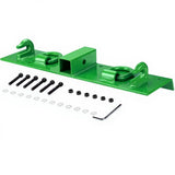 Ganci per benne trattore Garvee pesanti bullonati ricevitore 5 cm compatibili con John Deere, acciaio, arancione, uso agricolo