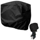 Copertura per motore fuoribordo Garvee, impermeabile, 210D Oxford, nera, 52X27X32cm, per barca da 15 CV