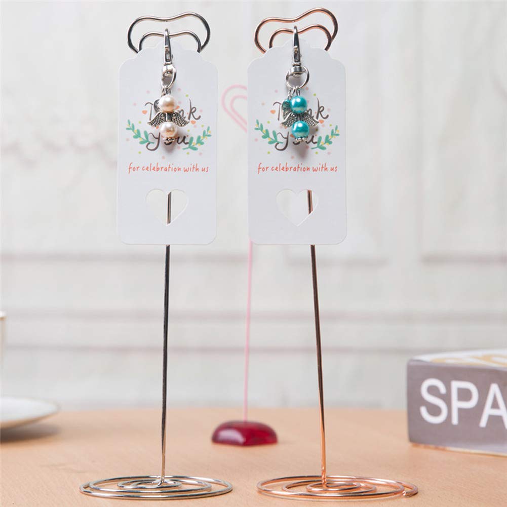 Portachiavi Garvee 48 a forma di angelo custode con sacchetto in organza, pendenti con perle rosa per matrimoni, battesimi, Natale, compleanni