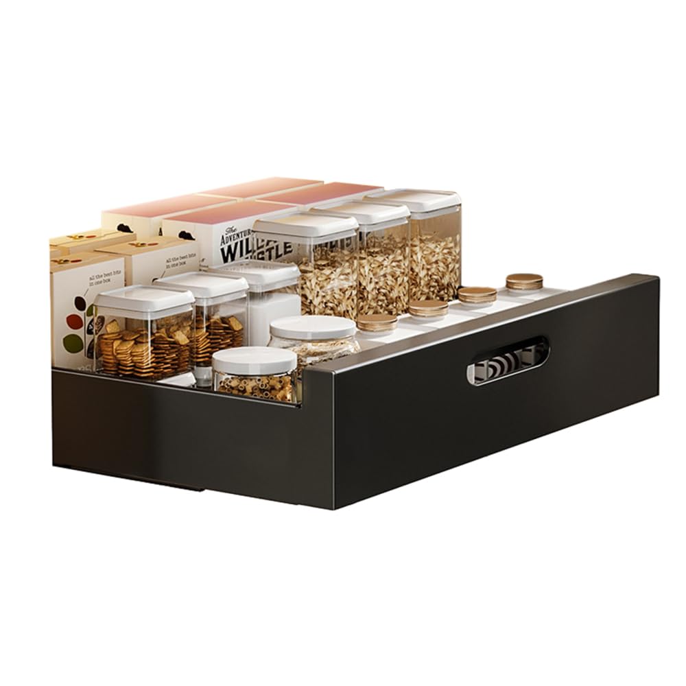 GARVEE Organizer per cassetti in metallo espandibile - Non necessita di foratura per cucina e soggiorno, salvaspazio