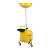 Garvee Serbatoio di Scarico Olio Portatile 8 Galloni, Acciaio Verniciato, Ruote Girevoli, Uso Officina e Casa, Altezza Regolabile, Imbuto Largo