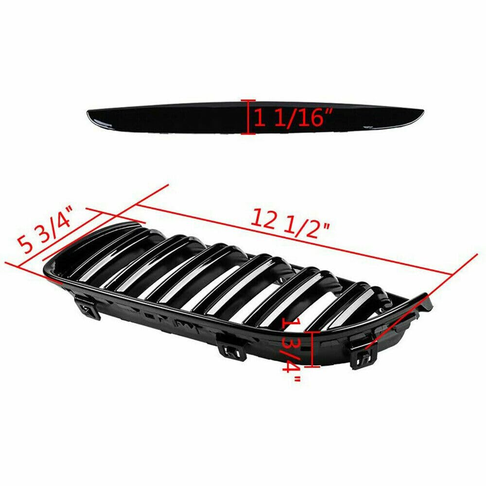 Griglia anteriore per auto Garvee, decorazione antigraffio, accessorio modificato per serie 3 E90 E91