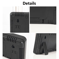 Orologio da parete digitale a LED GARVEE con telecomando, display di temperatura e umidità, 10,5 pollici, plastica, ampio display, soggiorno