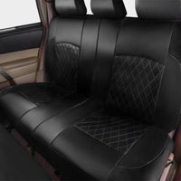 Garvee Set coprisedili per auto da 9 pezzi, impermeabili, in similpelle antiscivolo, universali per auto, camion, SUV, neri