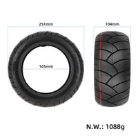 Pneumatico Garvee Tubeless da 11 pollici per monopattino elettrico, antiforatura, robusto, 100/55-6.5, per monopattini elettrici modificati, nero