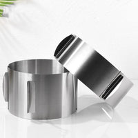 Garvee Stampo Regolabile Telescopico per Mousse in Acciaio Inossidabile 430, 2.4-12 Pollici, Altezza Regolabile, Antiruggine per Pasticcerie e Cucina Domestica