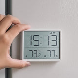 Garvee Sveglia Digitale Magnetica LED con Termometro e Igrometro per Camera da Letto e Ufficio, Display Grande, Plastica, Design Magnetico, Supporto - Come mostrato
