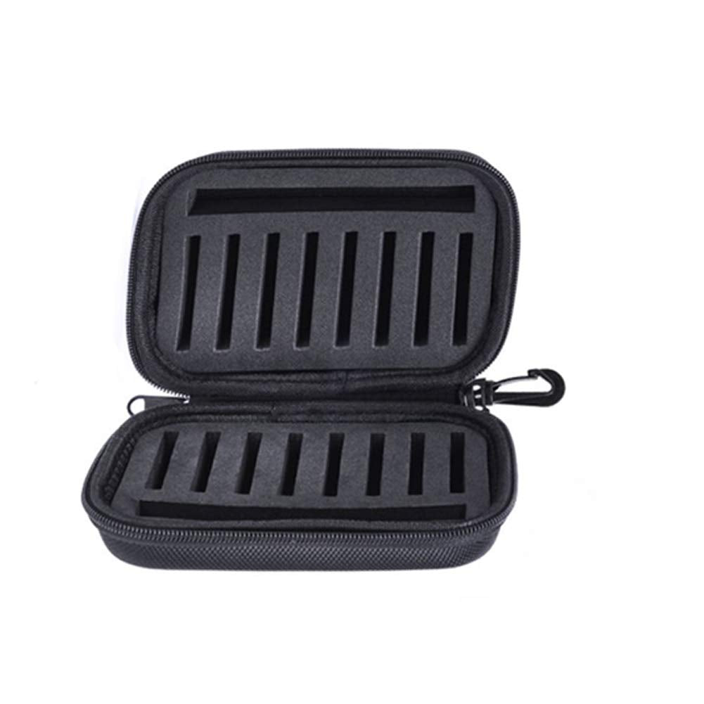 Set di 16 cucchiaini da pesca Garvee con borsa, lame rotanti luminose, nucleo in schiuma resistente, per trote e persici, nero, acqua dolce e salata