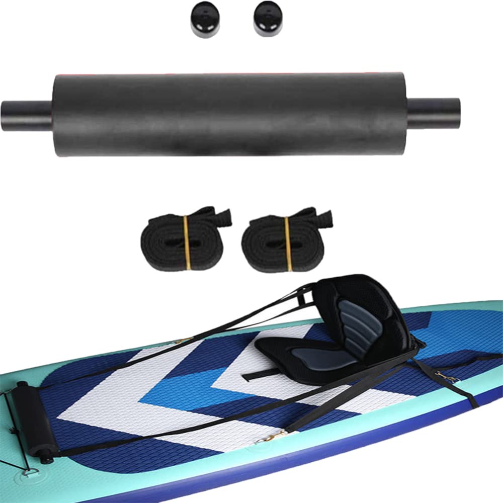 Poggiapiedi per kayak Garvee universali, regolabili, leggeri, con imbottitura per gommoni e kayak, neri, 2 cinghie