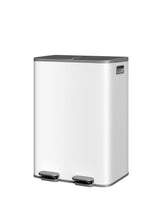 Garvee Bidone Della Spazzatura Doppio 2x30 L Acciaio Inox Resistente Cucina Moderna Design Salvaspazio